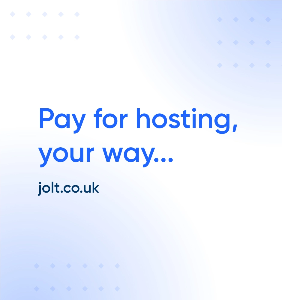 Jolt Hosting Pay for hosting